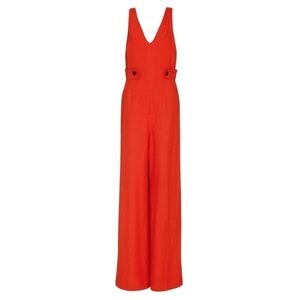 DEREK LAM 10 Crosby Wide-Leg V Jumper x Intermix in Red Size 2